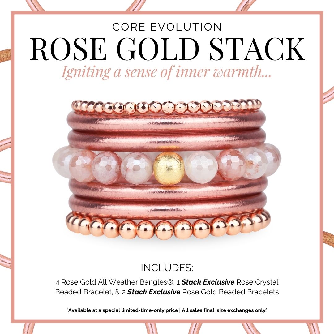 Evolution Stack of 4 - Rose Gold | BuDhaGirl