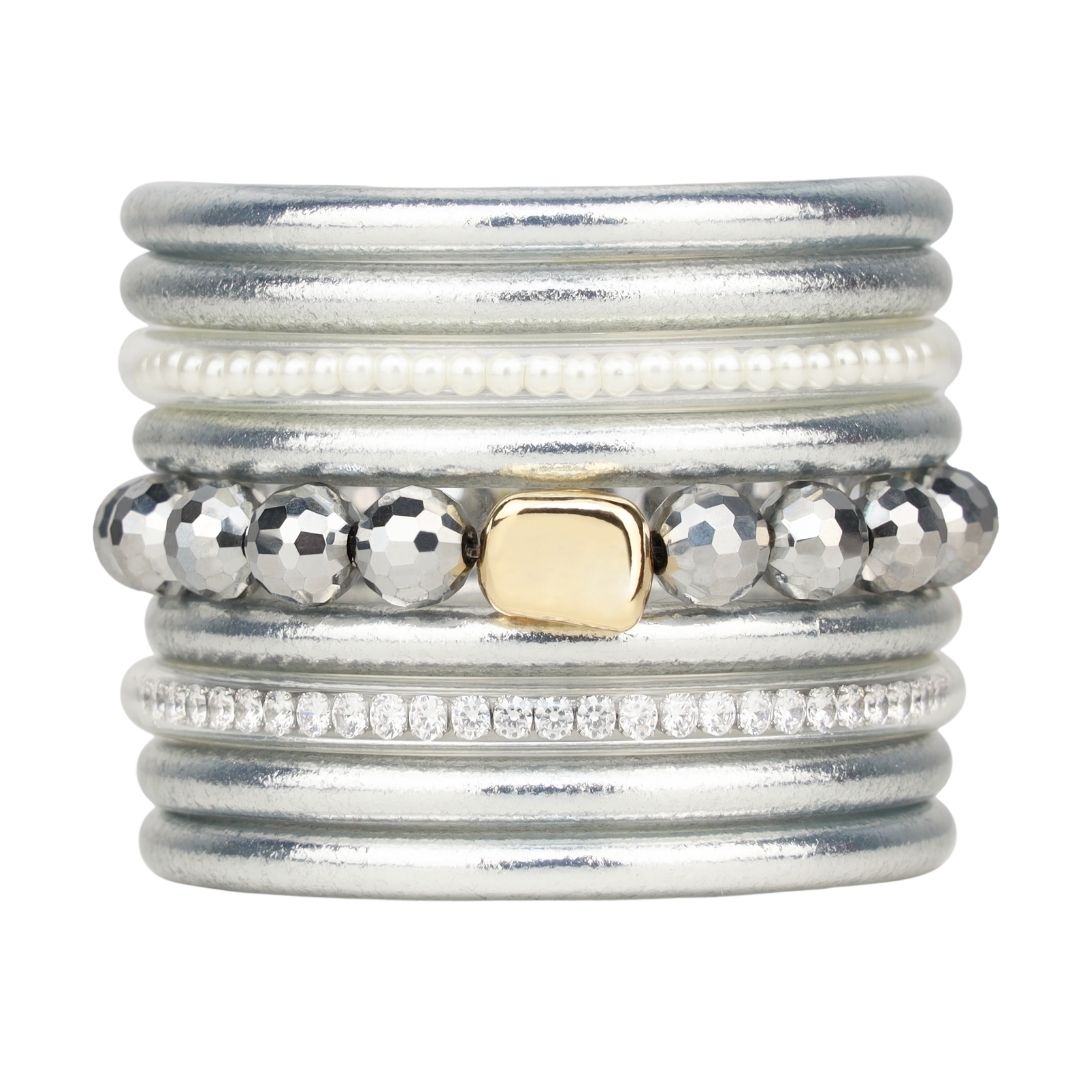 Evolution Stack of 6 - Silver | BuDhaGirl