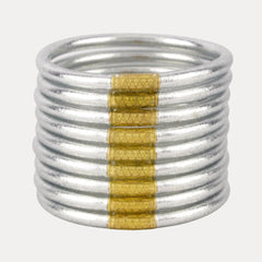 Silver All Weather Bangles® (Set of 9) - Serenity Prayer