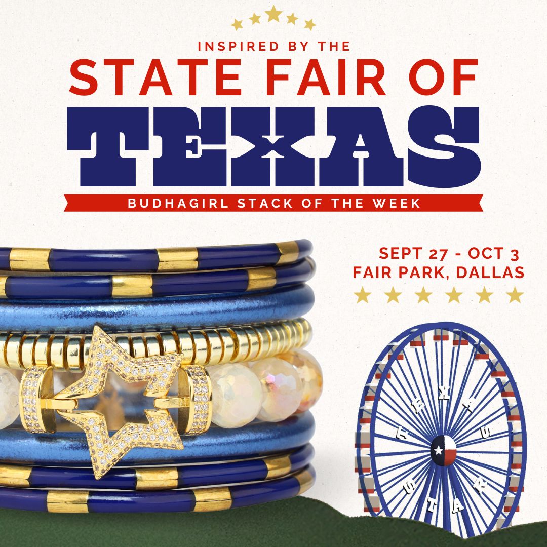 Bangle Bracelet Stack Inspired by Big Tex at the State Fair of Texas | BuDhaGirl Stack of the Week