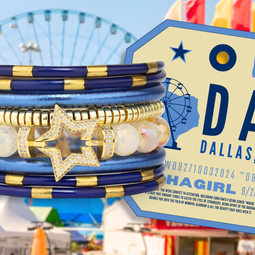 Bangle Bracelet Stack Inspired by Big Tex at the State Fair of Texas | BuDhaGirl Stack of the Week