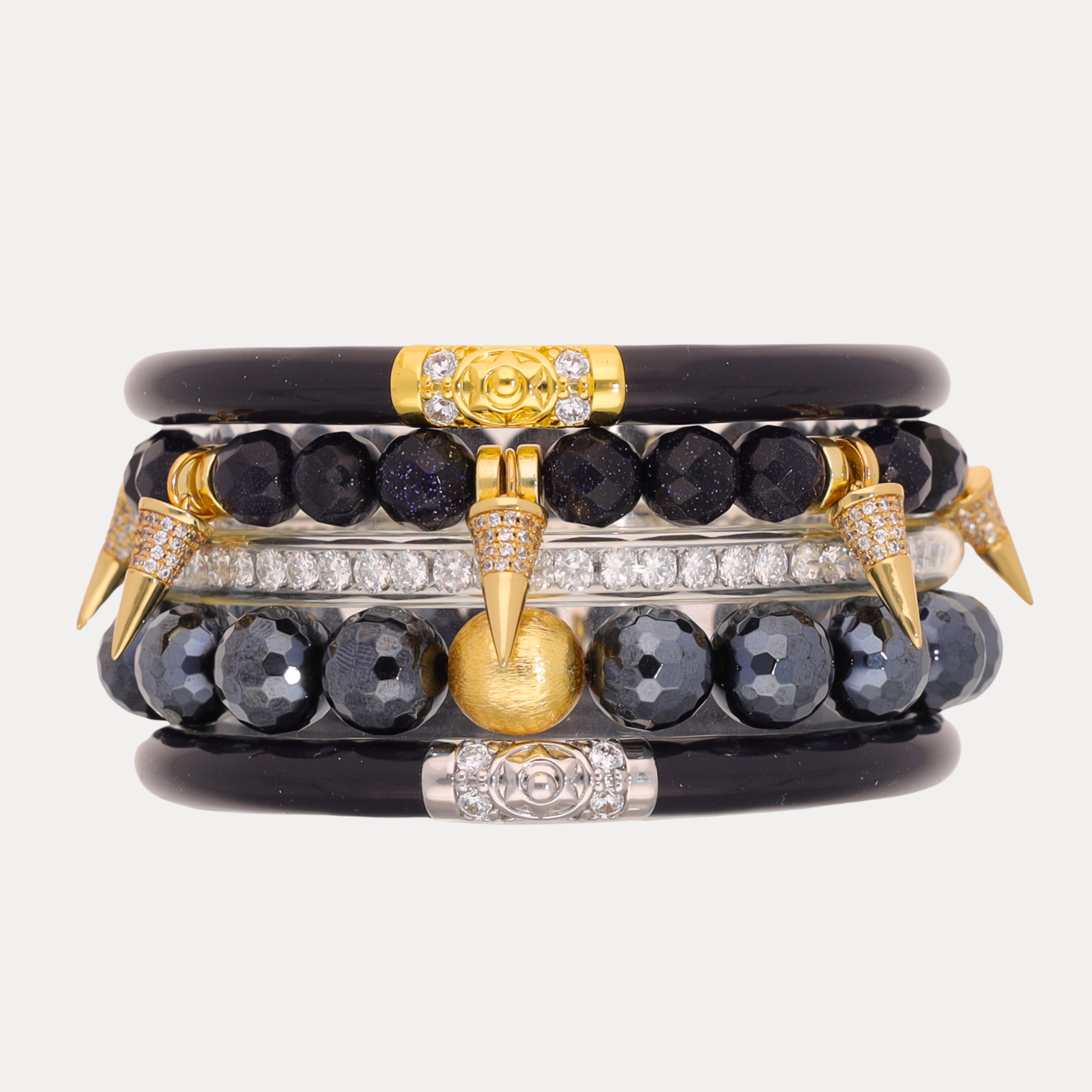 The Navy Sparkle Stack | Bangles, Bracelets, Jewelry | BuDhaGirl