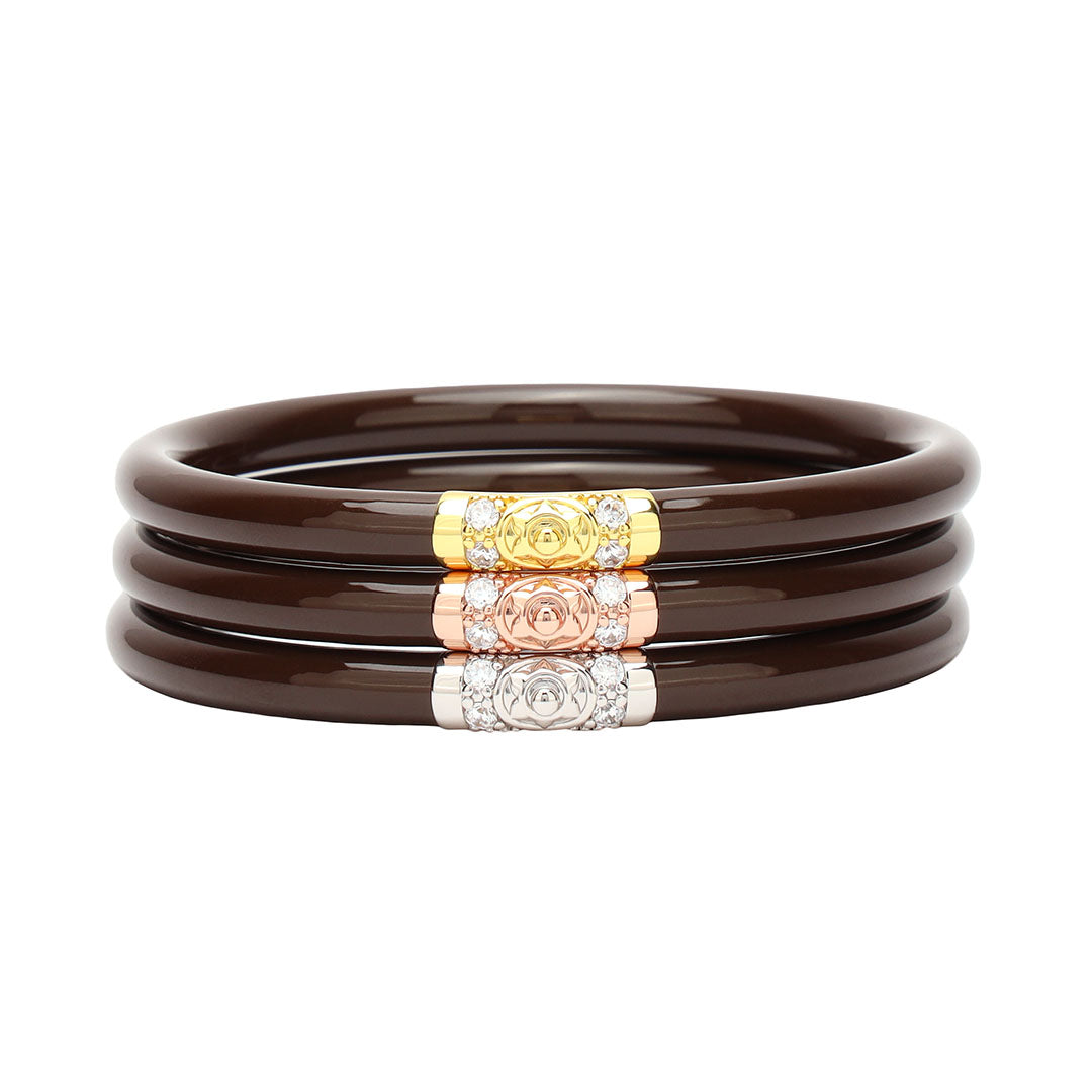 Three Kings All Weather Bangles® (AWB®) - Chocolate | Bangle Bracelets for Women | BuDhaGirl